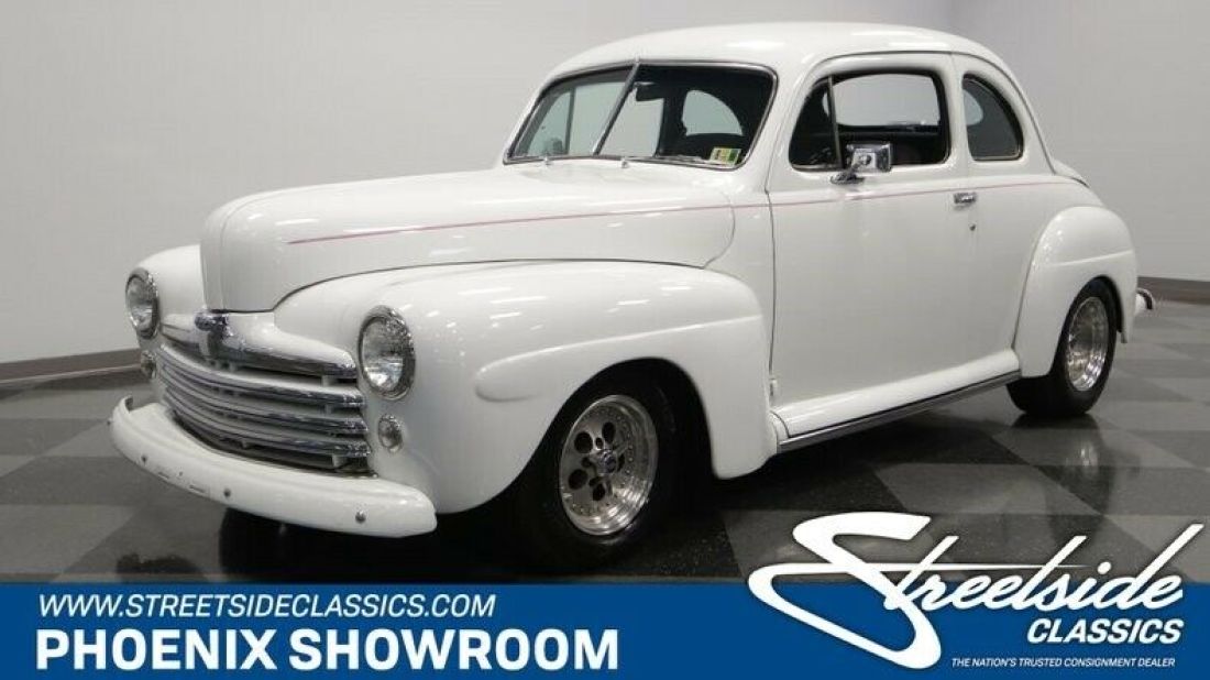 V8 Fuel Injected Auto Classic Vintage Collector Custom White Mustang A/C Hot Rod 1947 Ford Other