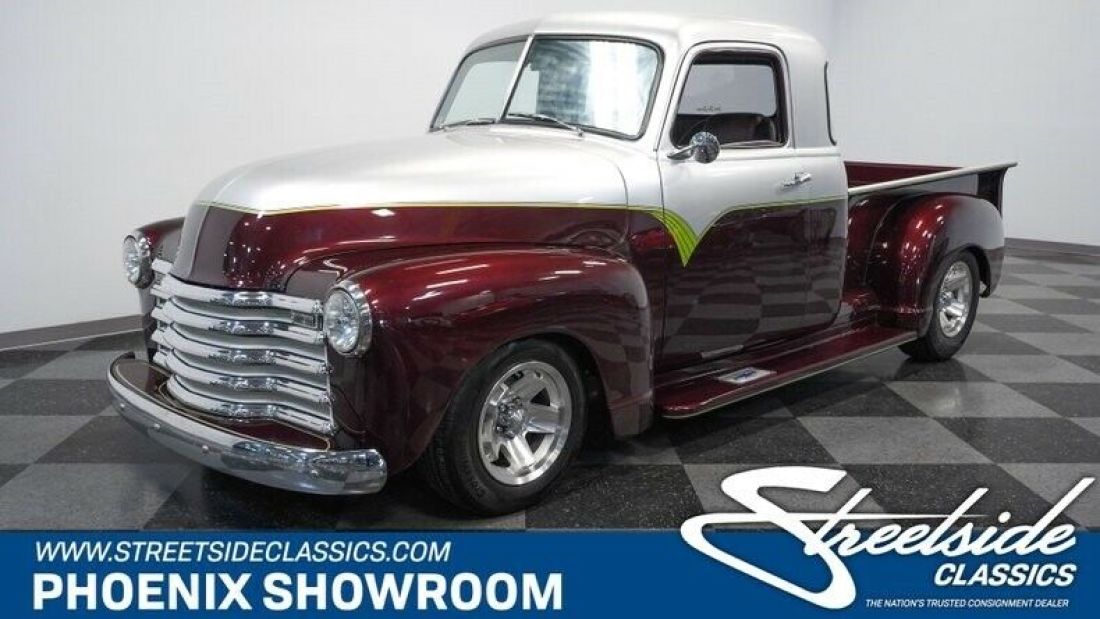 V8 Manual Extended Restored Classic Vintage Collector Mustang Red Maroon Gray 1953 Chevrolet Other Pickups Custom