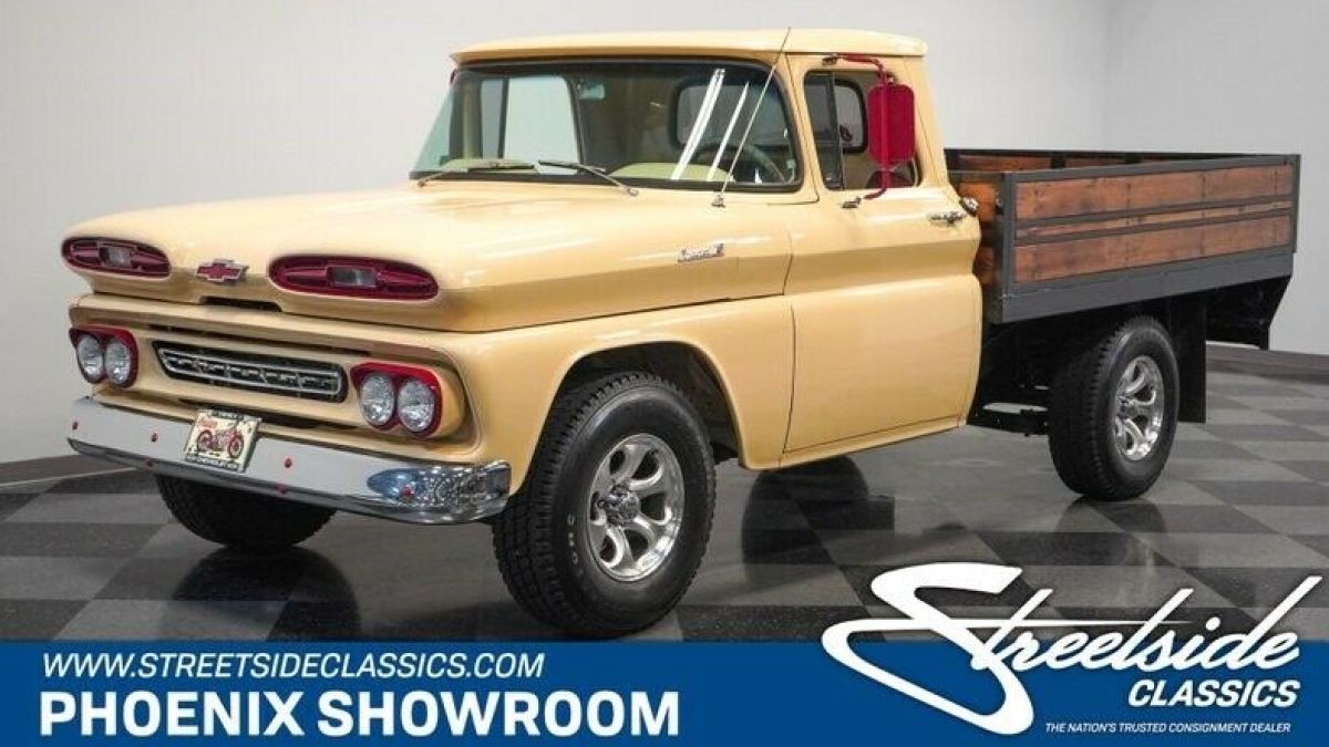 V8 Manual T5 Borg Classic Vintage Collector Receipts Restored Hauler Tan Chevy 1961 Chevrolet Other Pickups