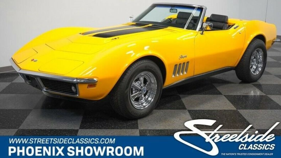 V8 Muncie Manual Classic Vintage Collector Vette Original Restored Documented 1969 Chevrolet Corvette 427 Stingray Convertible