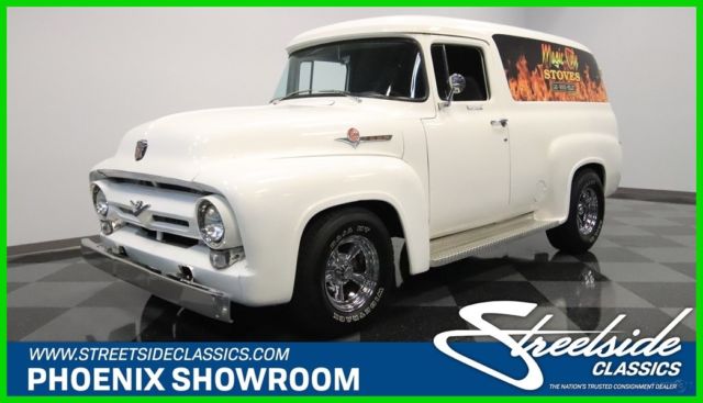 Van V8 Auto Classic Vintage Collector Edelbrock TH350 SBC Wood Surf Truck 1956 1956 Ford Panel Delivery