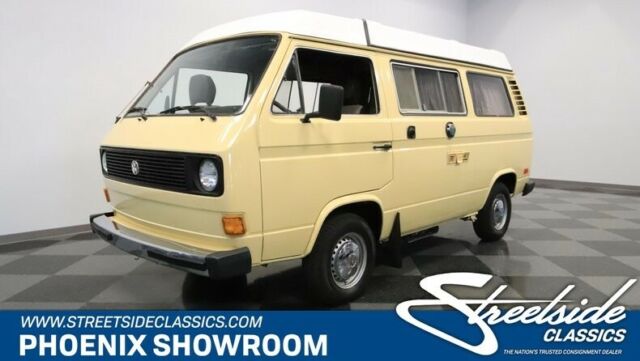 Vanagon Van Dyck Tan Flat-Four Brown Tan Bus Van Classic Vintage Collector Germa 1980 Volkswagen Westfalia Camper --