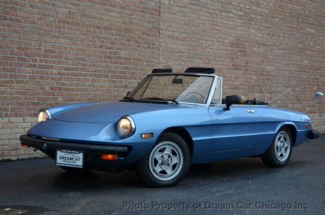 Veloce 2-OWNER CAR !!! LOW MILES !!! VERY WELL CARED FOR !!! Low Miles Convertib 1982 Alfa Romeo Spider Veloce