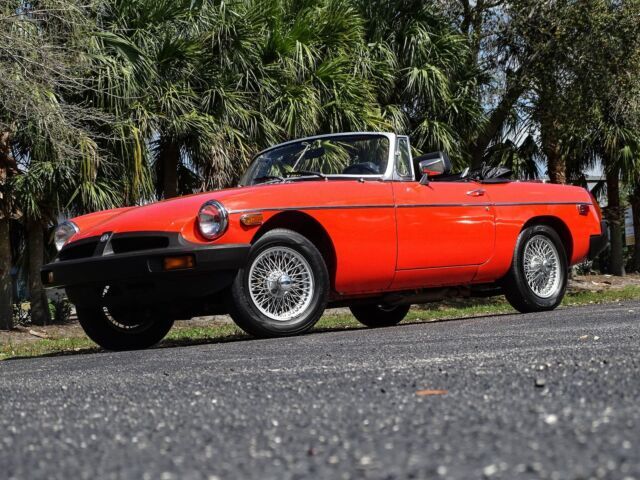 Vermillion Orange! Great shape! 4-speed manual with overdrive! Wire wheels. 1979 MG MGB