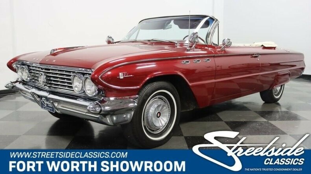 Very Classy Buick! Factory Colors and Believed Orig 364 Nailhead V8, Auto, A/C 1961 Buick LeSabre Convertible