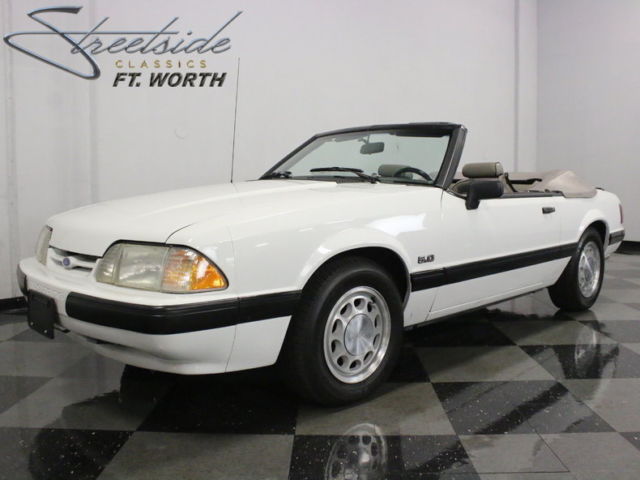 VERY CLEAN, 1 OWNER TEXAS CAR, CLEAN HISTORY, BELIEVED 76K ACTUAL MILES, GARAGED 1990 Ford Mustang LX Convertible 2-Door