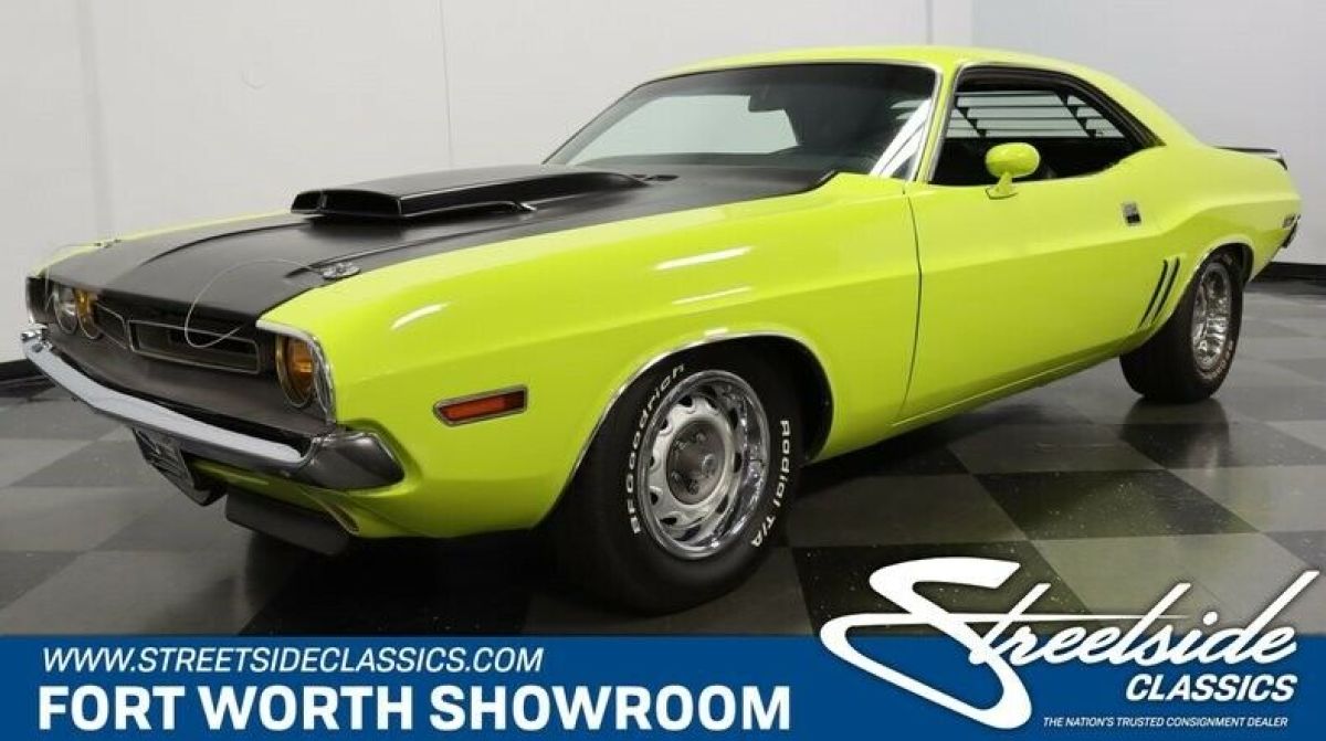 Very Clean Build! 340 V8, 4 Spd Man, Frt Discs, Custom Seats, Cool Citron Yella! 1971 Dodge Challenger