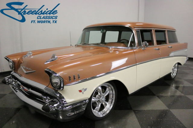 VERY COOL '57 CHEVY W/ CORVETTE L71 427 V8, TH400 TRANS, A/C, PS/B W/ FRT DISC 1957 Chevrolet Bel Air/150/210 Wagon
