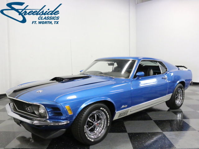 VERY COOL ACAPULCO BLUE! STRONG 351 V8, AUTO, PS/B W/ FRT DISC, READY TO CRUISE! 1970 Ford Mustang Mach 1