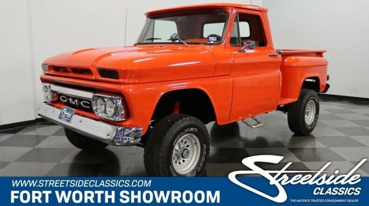Very Cool Lifted 4X4! 350 V8, Auto, A/C, PS/B w/ Front Disc, Great Colors, Nice! 1965 GMC 1/2 Ton Stepside Pickup