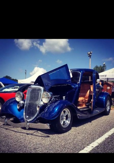VERY HIGH END, RAM JET V8, AUTO, A/C, 9", 4 LINK, COILOVERS, A+ BUILD! 1934 Ford 5 Window Coupe FORD MODEL 40 5 WINDOW COUPE