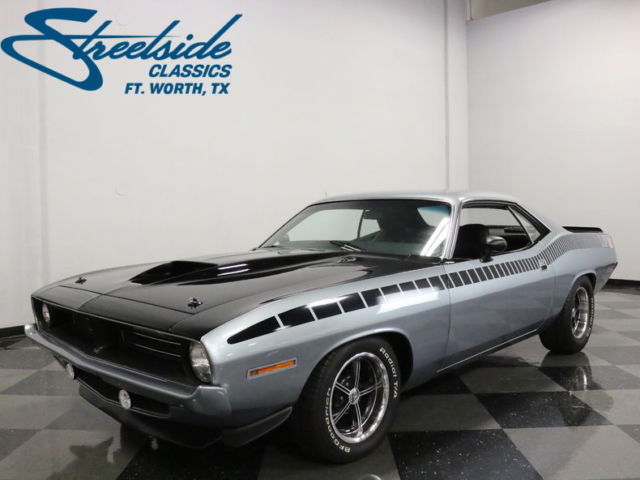 VERY IMPRESSIVE BUILD & LOOKS AWESOME! 408 STROKER V8, 4 SPD, 6 PACK! COLD A/C! 1970 Plymouth AAR 'Cuda Tribute