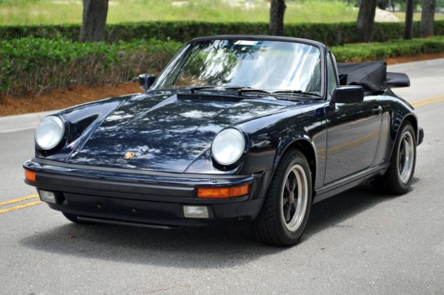 Very low mile, all original, pristine condition, extremely well optioned 911 1987 Porsche 911 Carrera Cabriolet