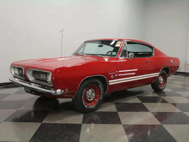 VERY NICE, #'S MATCH 340 V8, 727 AUTO, BUILD SHEET, CERTICARD, PWR STEER, DISCS! 1968 Plymouth Barracuda S