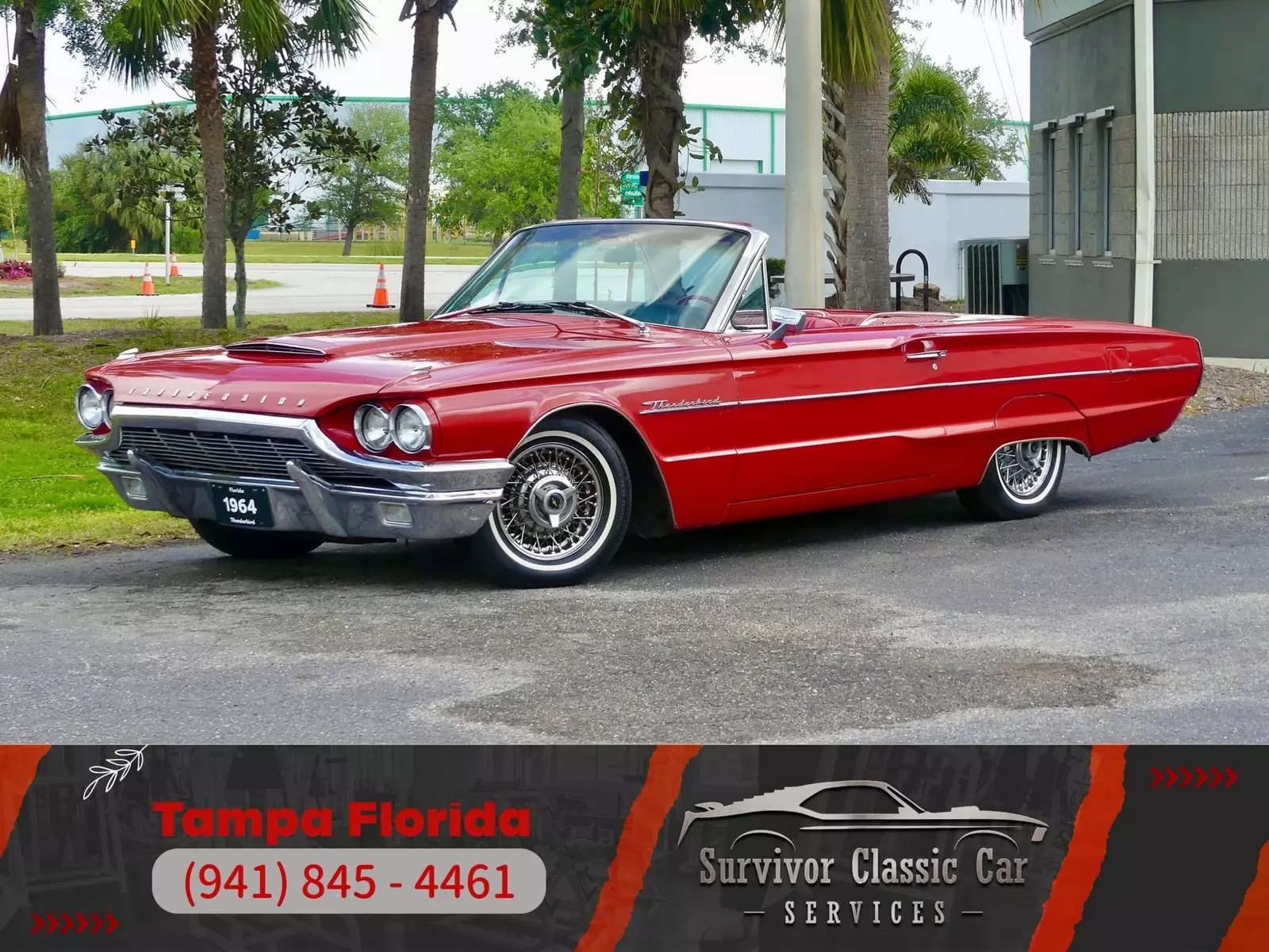 Very Nice T-Bird Convertible w/ 390CI V8/C6 Auto Trans, PS, PB, PW, PS, PT, A/C 1964 Ford Thunderbird Convertible
