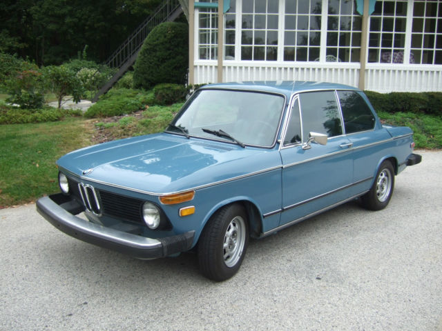 Very Original 1976 BMW 2002 Fjord Blue, bare metal/disassembly re-paint 1976 BMW 2002