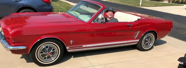 VERY RARE 1966 MUSTANG PROTO TYPE WITH RETRACTABLE HARDTOP RED 1966 Ford Mustang Convertible