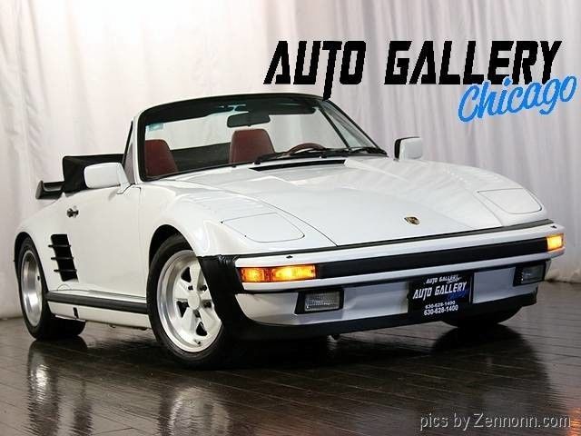 Very Rare 505 Slant Nose Turbo,White on Red,Only 38,591 Miles 1988 Porsche 911 Turbo Carrera Convertible 2-Door