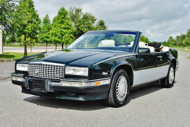 Very rare and mint 1991 Cadillac Eldorado Biarritz Custom Coach Convertible 51ks 1991 Cadillac Eldorado Biarritz Convertible 53,031 Actual Miles Very Rare