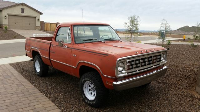 VERY RARE SHORT BED 1976 POWER WAGON 4X4 ADVENTURER 1976 Dodge Power Wagon ADVENTURER