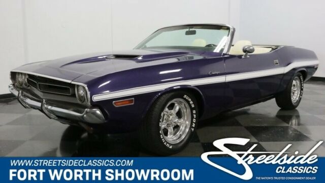 Very Sharp & Rare Convertible in Plum Crazy! Correct 318 V8, Auto, Cold A/C! 1971 Dodge Challenger Convertible