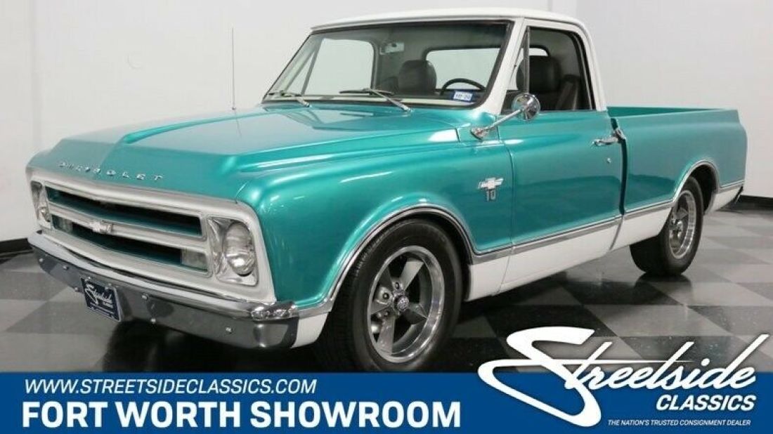 Very Sharp C-10! Rebuilt 366 V8, Auto, Cold A/C, PS/B w/ Frt Disc, Great Colors! 1967 Chevrolet C-10