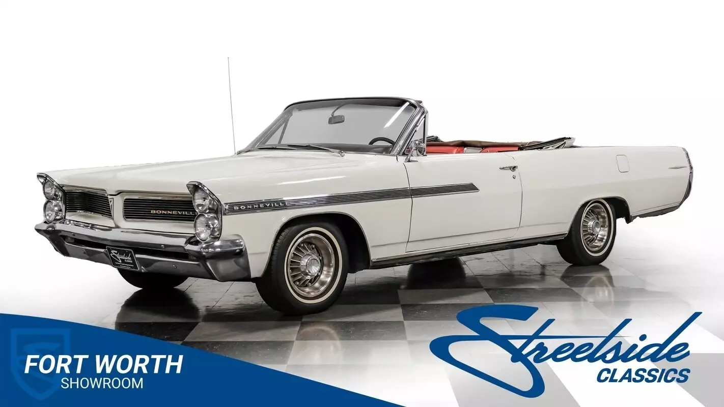 Very Sharp Drop Top Cruiser! 400 V8, Auto, PS, PB, Power Top, PHS Docs, Factory 1963 Pontiac Bonneville Convertible