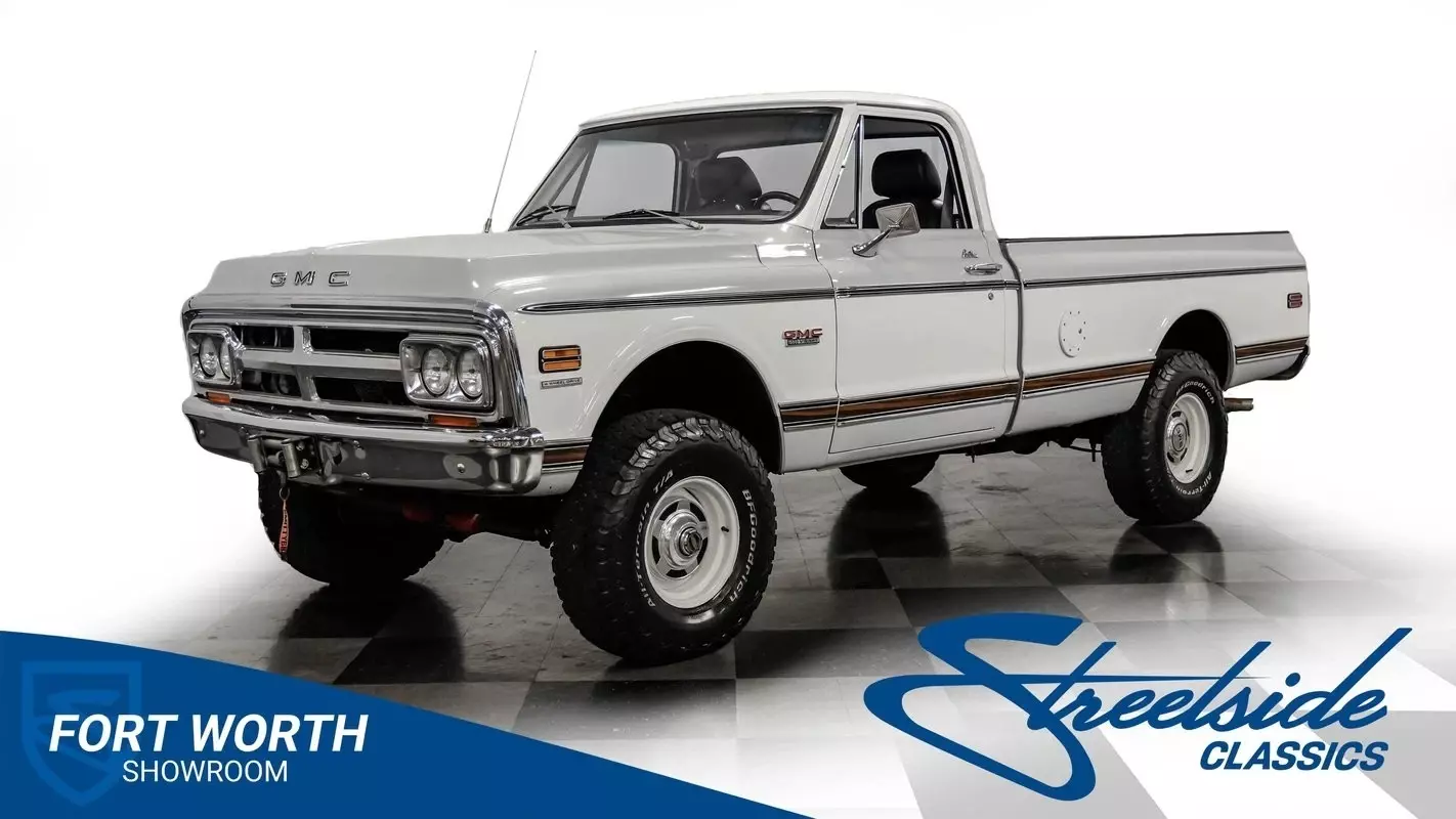 Very Sharp GMC Long Bed 4X4! Fuel Inj 5.3L Vortec V8 w/ Auto Trans, A/C, Leather 1970 GMC K1500 4X4 Restomod