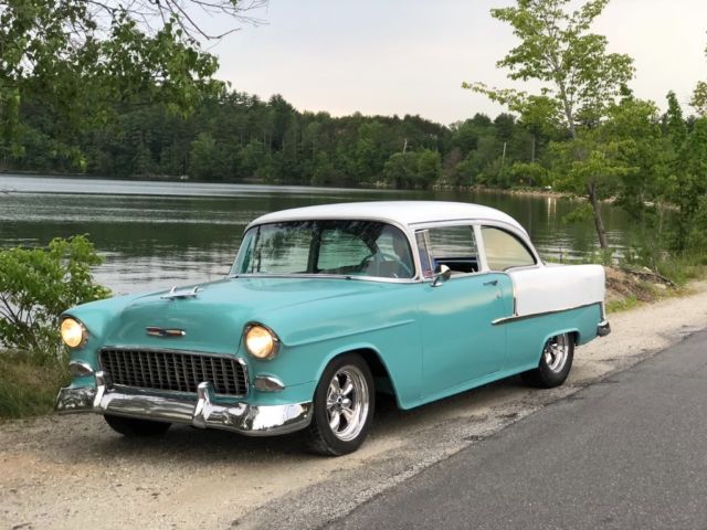 Very solid clean driver 1955 chevy 350 sbc 4 sod. 1955 Chevrolet Bel Air/150/210
