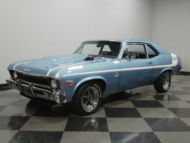 VERY WELL DONE, 400 HP 350, 4 SPD, PWR STEER/BRAKES, CORRECT ASCOT BLUE, NICE!! 1971 Chevrolet Nova SS Yenko Tribute