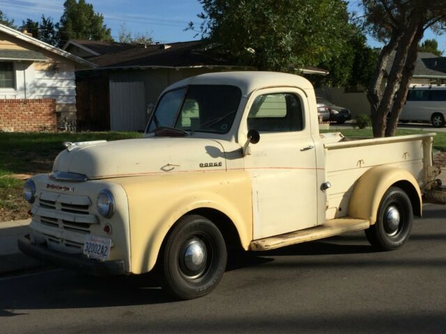 VINTAGE 1949 DODGE B-1-B 1/2 TON TRUCK YELLOW 1949 Dodge Other Pickups TRUCK