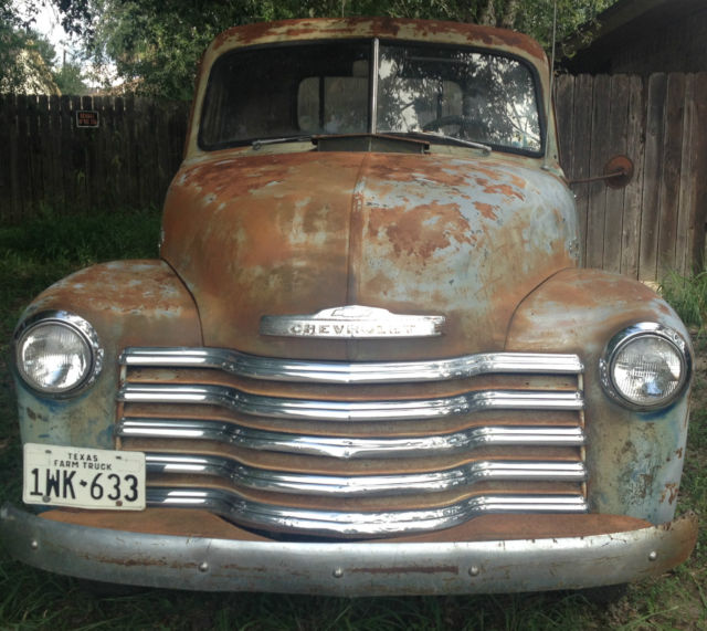 VINTAGE 1951 CHEVROLET RAT ROD SURVIVOR PICK UP 3100 1951 Chevrolet Other Pickups