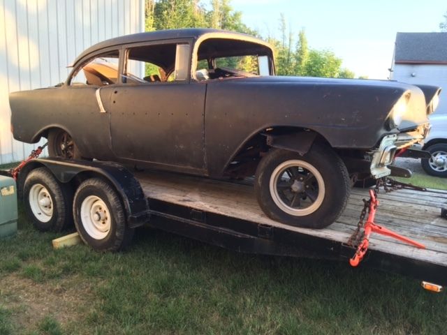 VINTAGE 1956 CHEVROLET BEL AIR - ALL PARTS PRESENT EXCEPT FRONT WINDSHIELD 1956 Chevrolet Bel Air/150/210