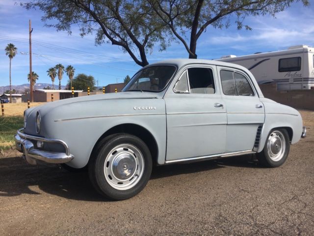 Vintage 1962 Renault Gordini Dauphine 4 Door Project Car- Rust Free 1962 Renault Gordini