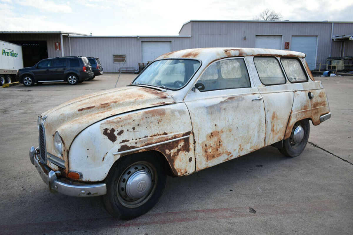 Vintage 1962 Saab 95 Estate Wagon Two Stroke Bull Nose Project Parts 1962 Saab 95
