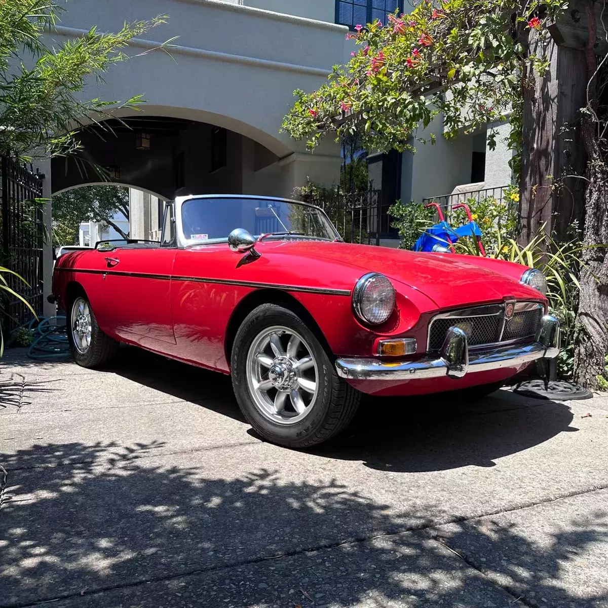 Vintage 1965 MGB Convertible - Bright Red, Upgraded Features, Low Mileage Rebuil 1965 MG MGB