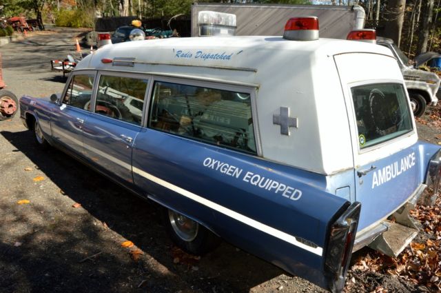 Vintage 1966 Cadillac Miller Meteor Ambulance---Rare antique 1966 Cadillac ambulance RARE