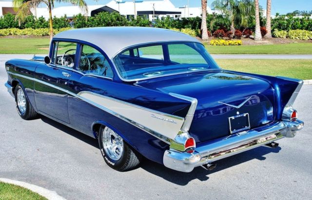 Vintage Air Conditioning 283 V8 Automatic Dual Exhaust 1957 Chevrolet Bel Air/150/210 2dr Stunning Custom Restoration