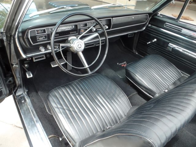 1967 Dodge Coronet R/T CONVERTIBLE TRIPLE BLACK RARE mopar super bee - photo 8