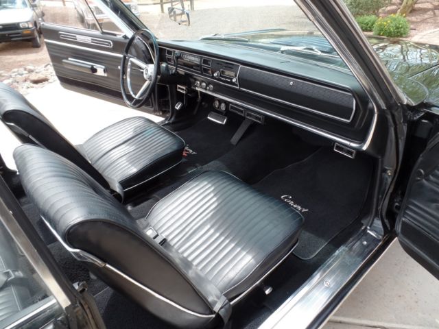 1967 Dodge Coronet R/T CONVERTIBLE TRIPLE BLACK RARE ! - photo 9