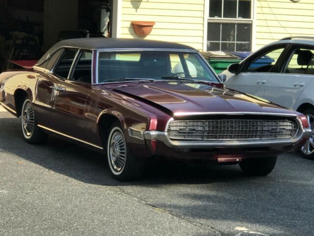 Vintage Burgundy 1968 Thunderbird 1968 Ford Thunderbird