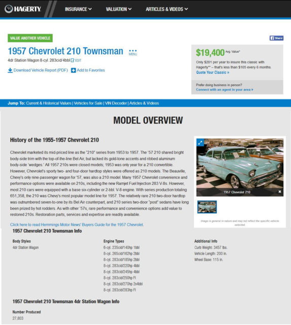 1957 Chevrolet Bel Air/150/210 210 - photo 12