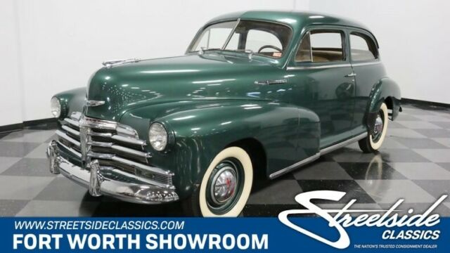 Vintage Classic Chevy, Lots of Originality, 216.5 Inline 6, 3 Speed Manual, Gree 1948 Chevrolet Stylemaster 2 Door Sedan