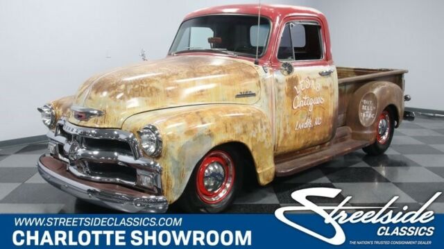 vintage classic chrome patina chevy advance design Edelbrock Flowmaster 1954 Chevrolet Other Pickups 3 Window