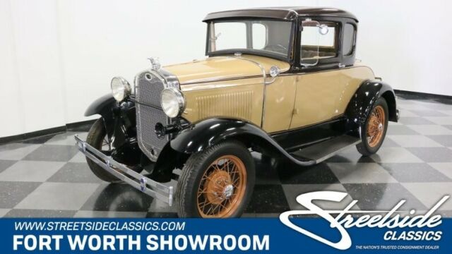 Vintage Classic Ford Coupe Rumble Seat Tan 1931 Ford Model A Rumble Seat Coupe