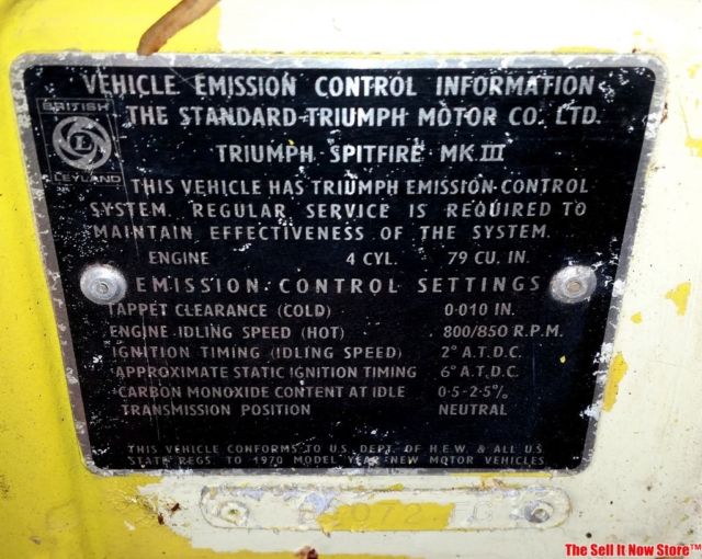 1970 Triumph Spitfire Survivor - photo 12