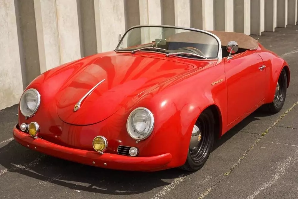 Vintage gauges and fog lights - 1956 Porsche 356A Speedster Replica Roadster