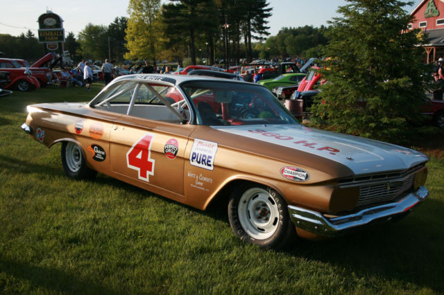 VINTAGE NASCAR RACE CAR 1961 Chevrolet Bel Air hard top Bubble Top Sport Cpe.