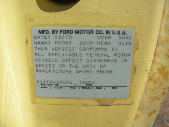 1973 Ford F-100 Custom 4X4 - photo 10