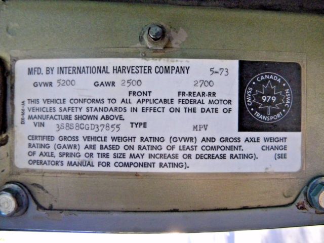 1973 International Harvester Scout II 4X4 - photo 12